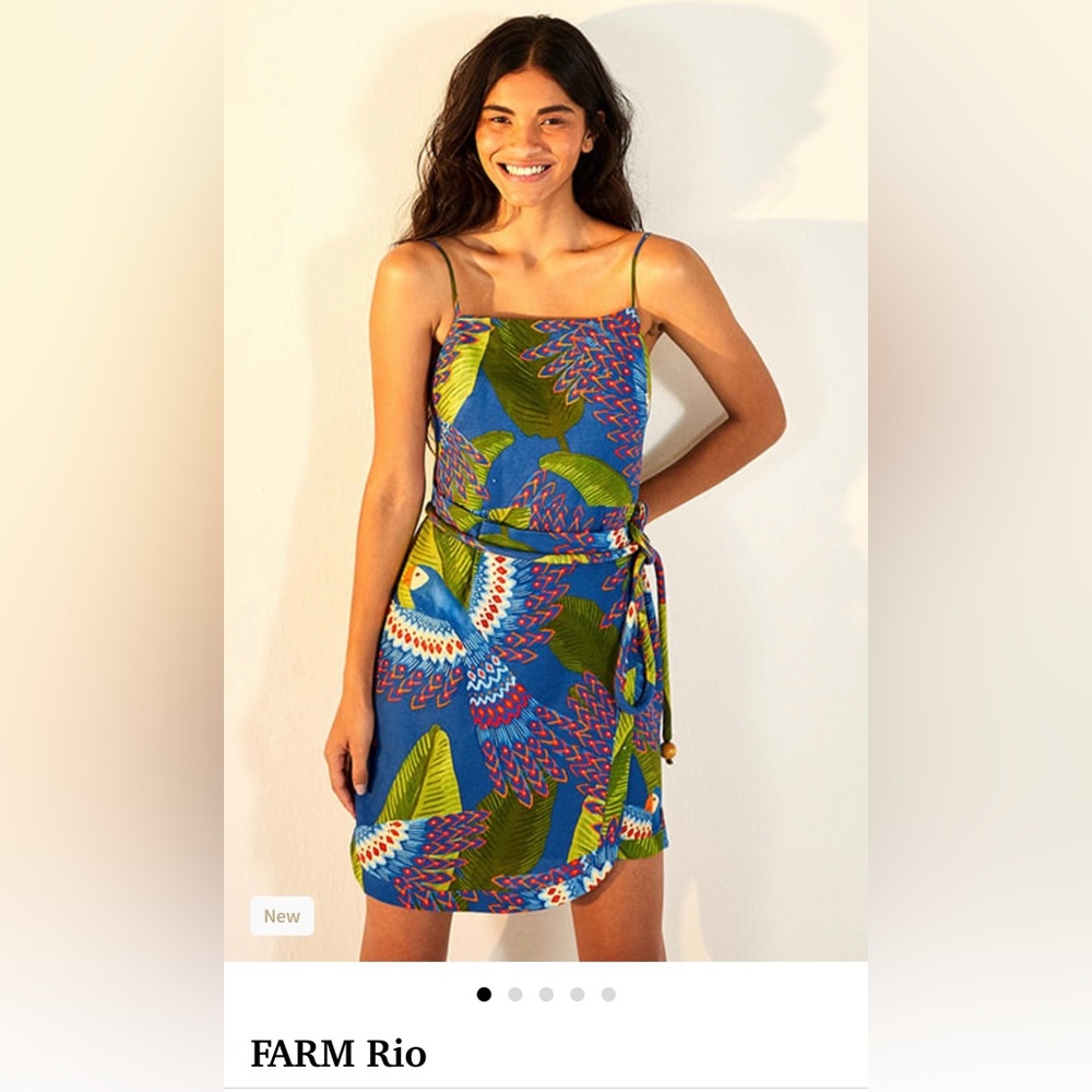 Farm Rio linen dress XS